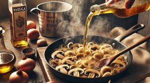 In the same skillet, add a touch more olive oil