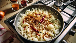 Step 4: Add the chopped onions