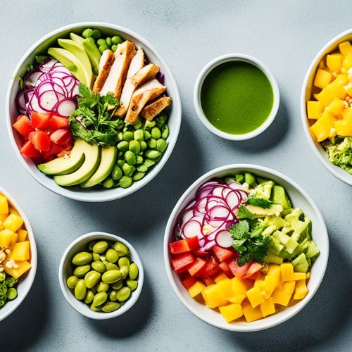 chicken poke bowl variations