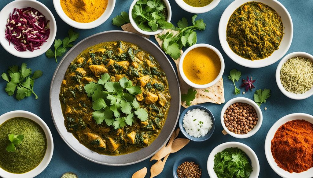 chicken saag variation chicken saag variation