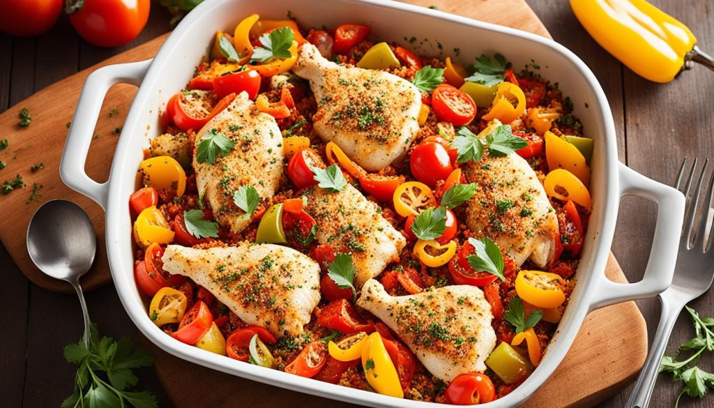 delicious spanish chicken casserole delicious spanish chicken casserole