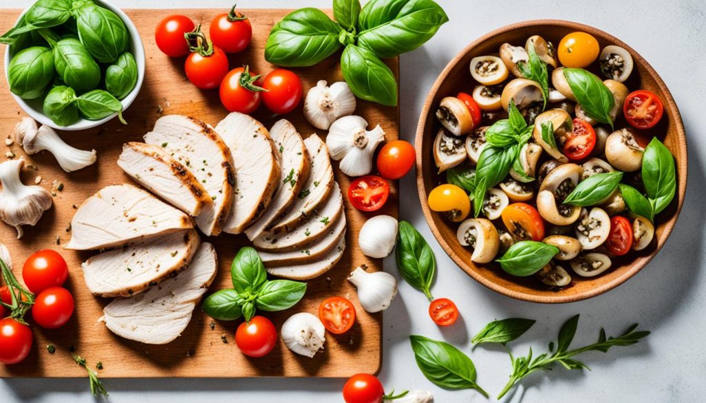 essential ingredients for a flavourful easy chicken tagliatelle