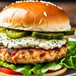 homemade chicken burger