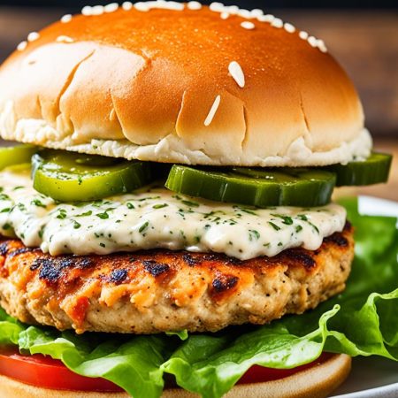 homemade chicken burger