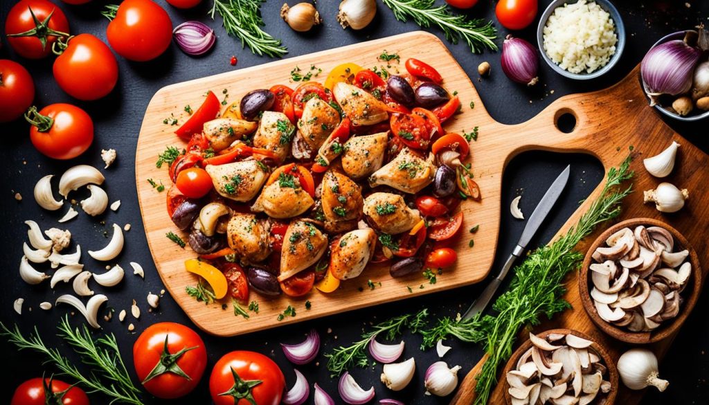 key ingredients for authentic chicken cacciatore