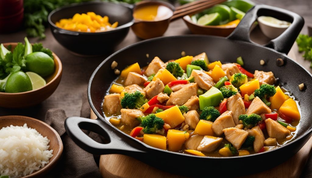 mango chicken stir fry recipe mango chicken stir fry recipe