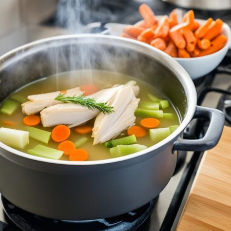 preparation and cooking time for homemade chicken broth