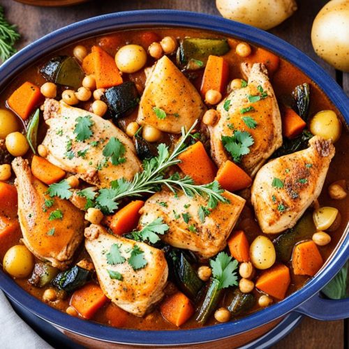 slow cooker chicken tagine
