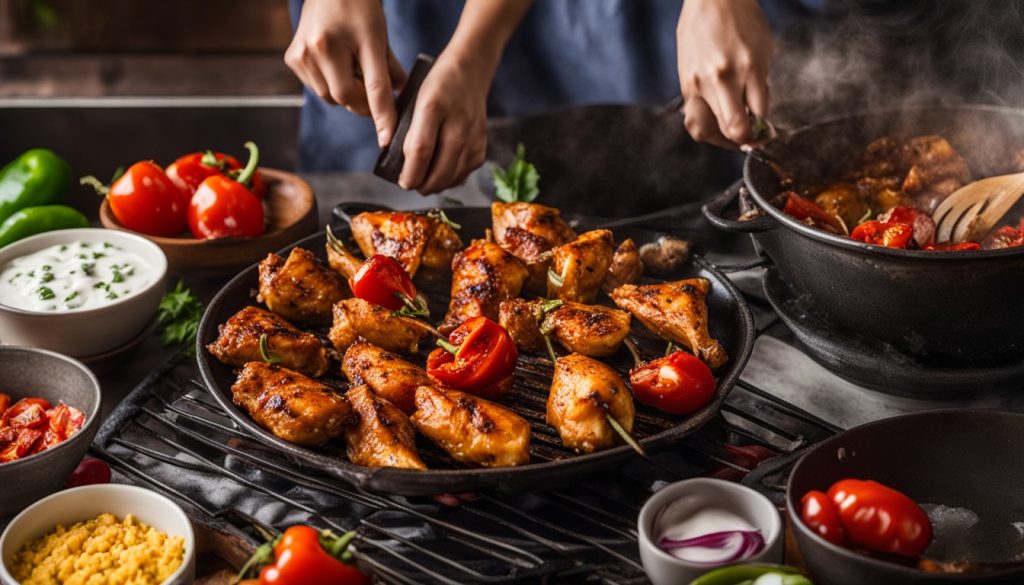 Chicken Shashlik Preparation and Cooking Time