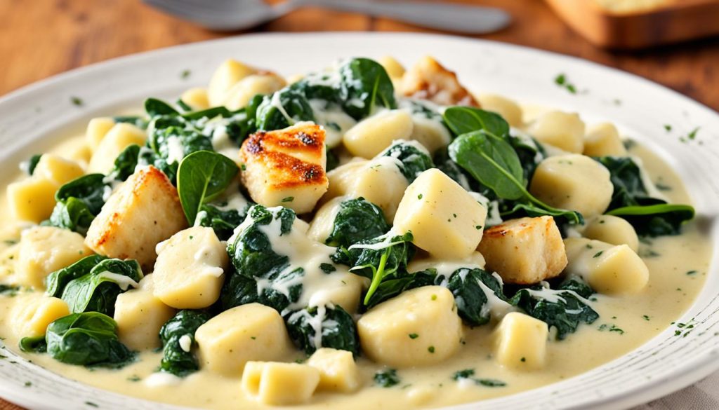 chicken and spinach gnocchi
