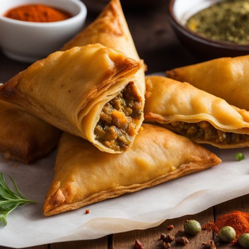 homemade chicken samosa fillings