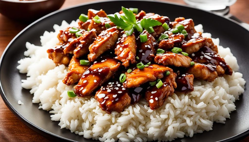 mongolian chicken dish mongolian chicken dish