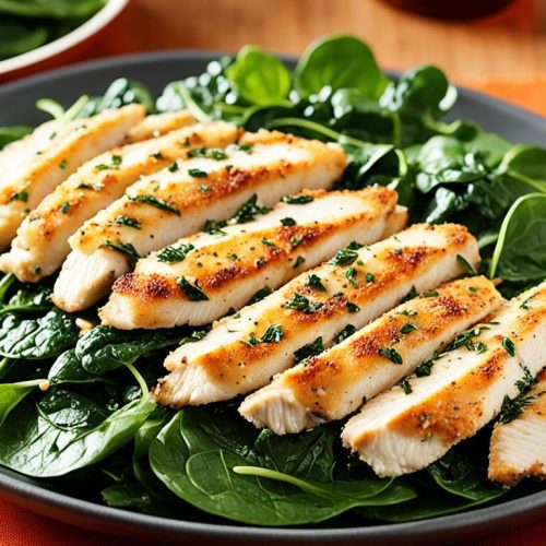 spinach chicken dish