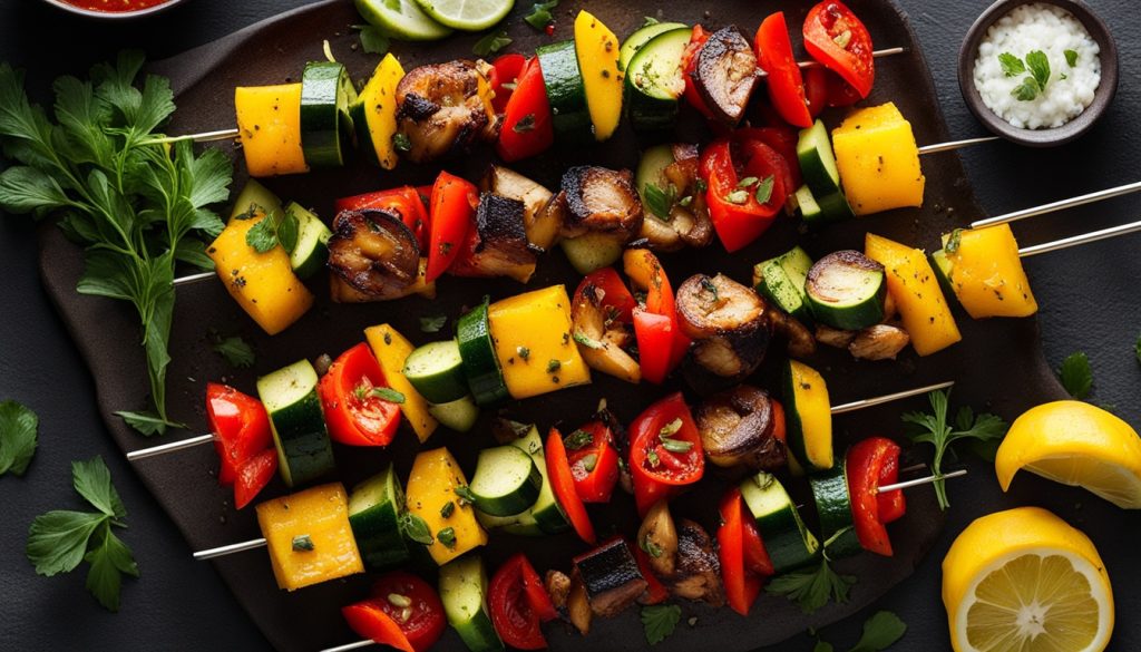vegetable shashlik