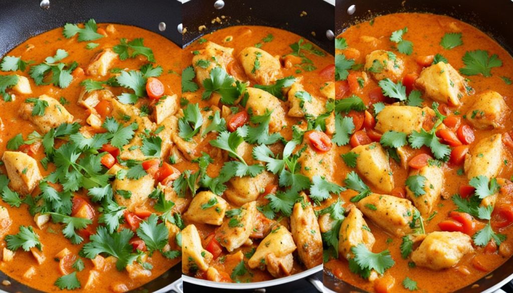 Step-by-step chicken madras recipe