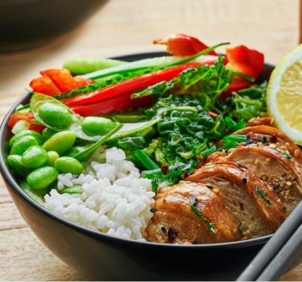 Teriyaki Chicken Poke Bowl