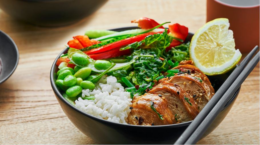 Teriyaki Chicken Poke Bowl