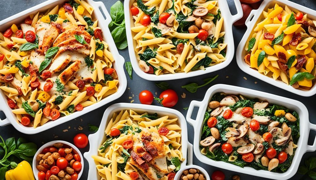 Variations of Chicken Pasta Bake