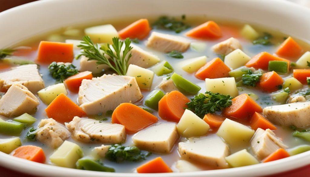 chicken vegetable soup recipe